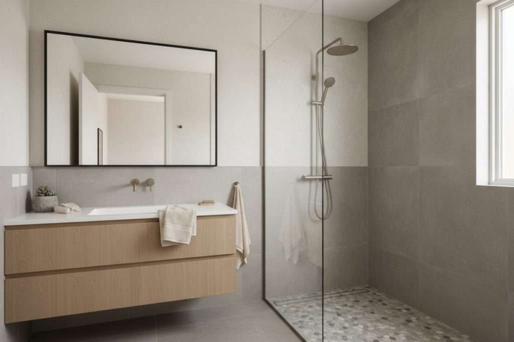 Cloison de douche en placo : tout sur la mi-hauteur