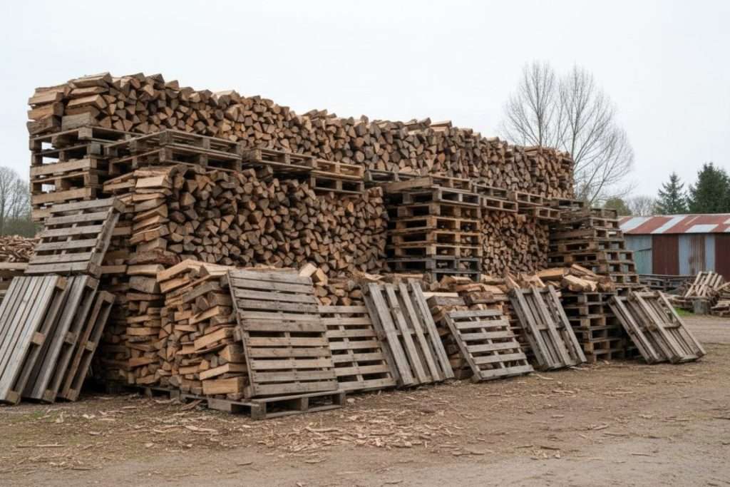 Bois de chauffage en palette : qualité et risques